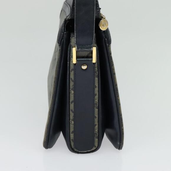 CELINE C Sulky Shoulder Bag Pvc Navy Gold - Picture 4 of 12